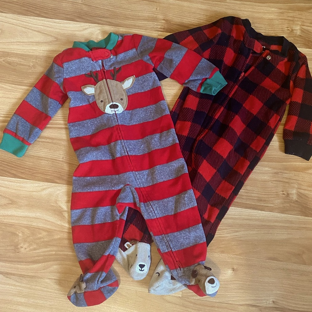 Holiday baby pajamas
